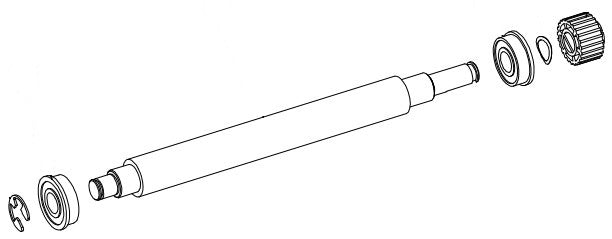 Datamax O'Neil Plattenroller-Baugruppe 4" Rollen-Kit – für A-Klasse RH/LH, Mark II, 15-3019-02