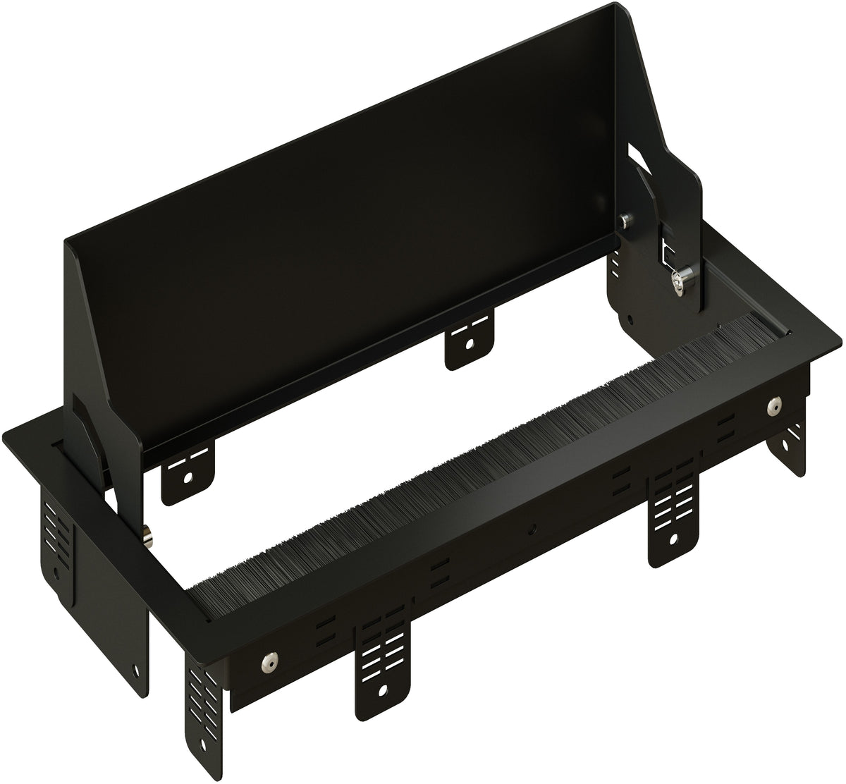 Max Hauri connect CAP Einbaurahmen – Stahl – Schwarz, für Plattenstärke 20–40 mm, 1 Stk.
