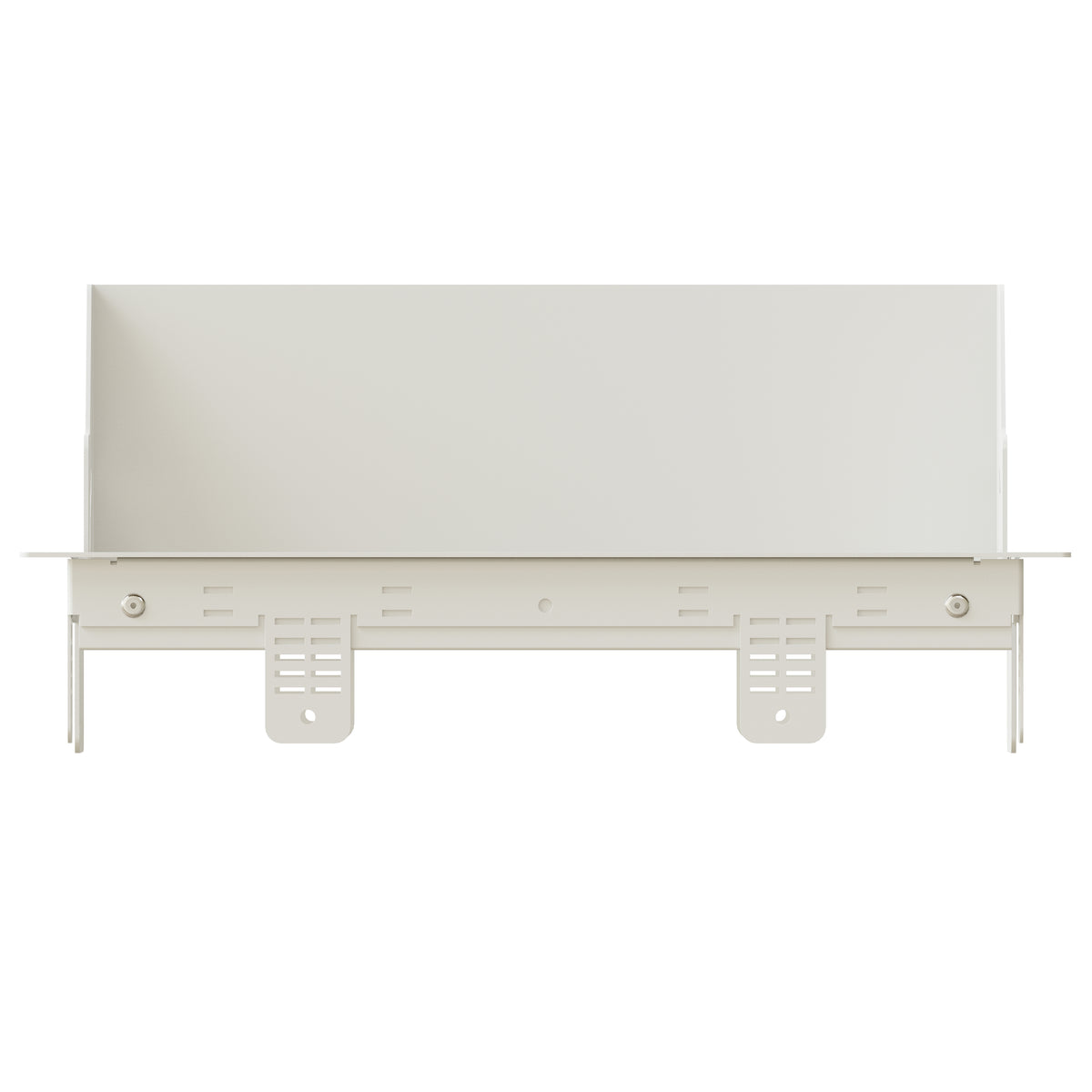 Max hauri connect CAP Einbaurahmen, für Plattenstärke 20–40 mm, Stahl, 4-fach, Deckelöffnung bis 90° – weiss