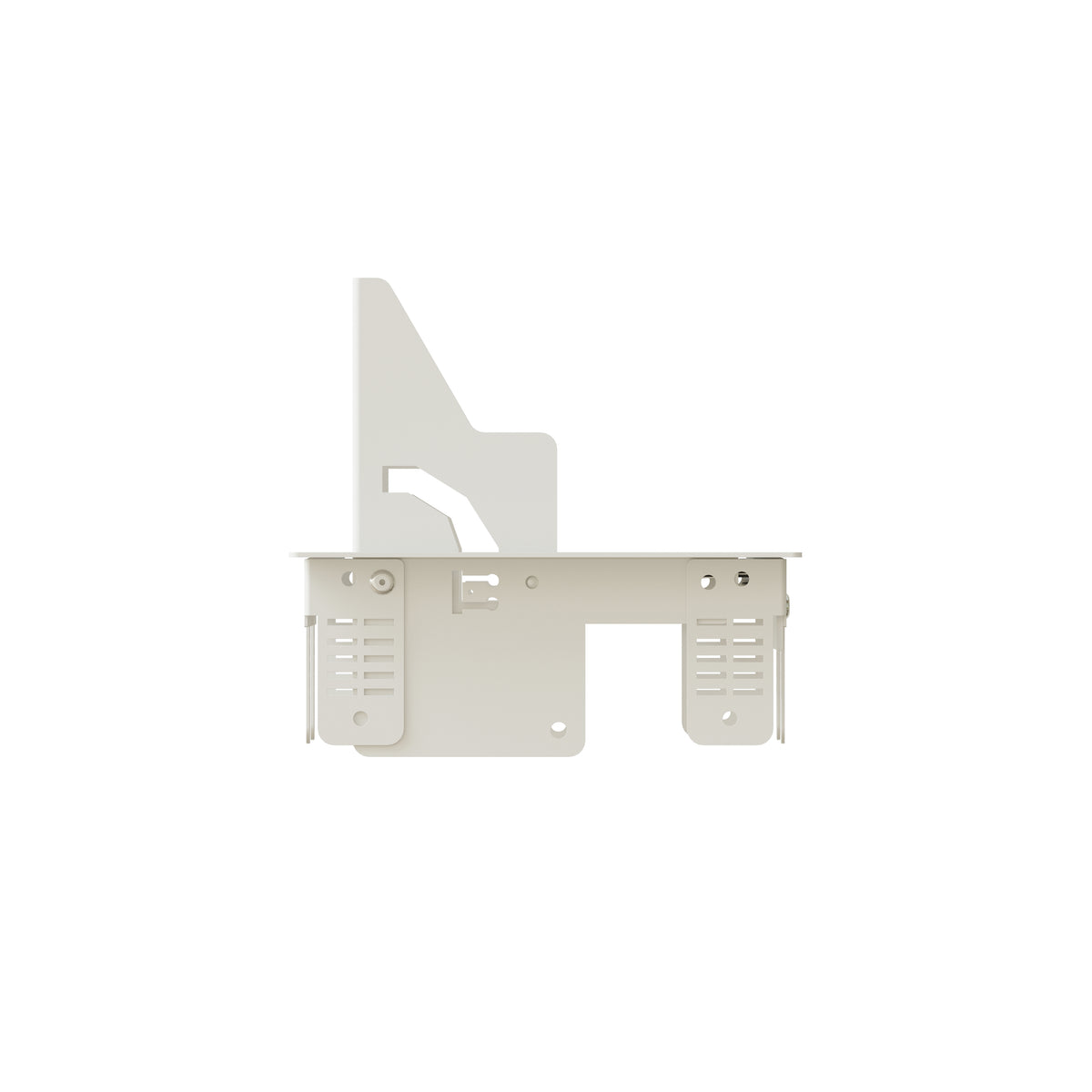 Max hauri connect CAP Einbaurahmen, für Plattenstärke 20–40 mm, Stahl, 4-fach, Deckelöffnung bis 90° – weiss