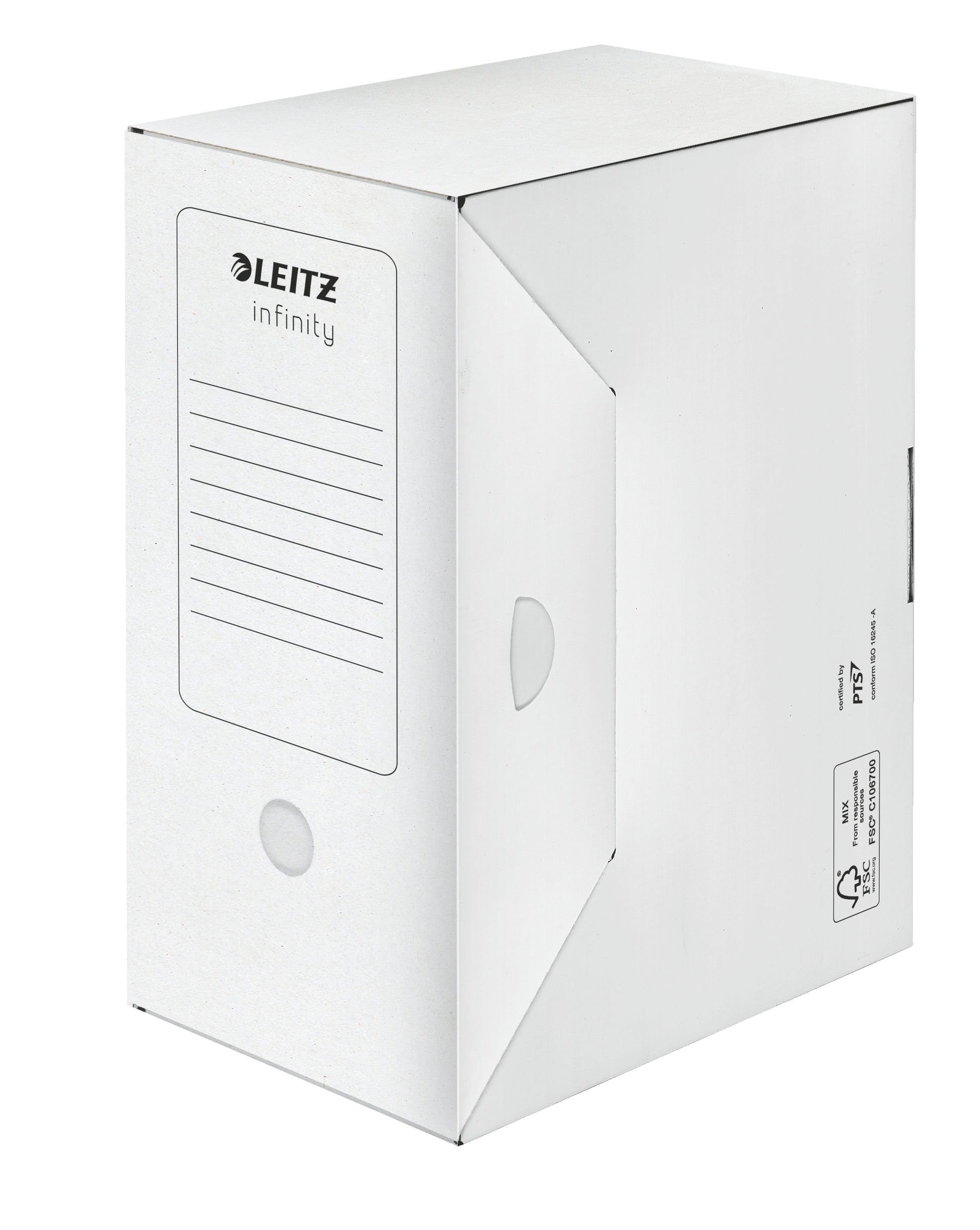 Leitz Archivschachtel – für A4, B 150 × H 255 × T 330 mm, mit Verschlusslasche, Automatikboden, 10 Stück