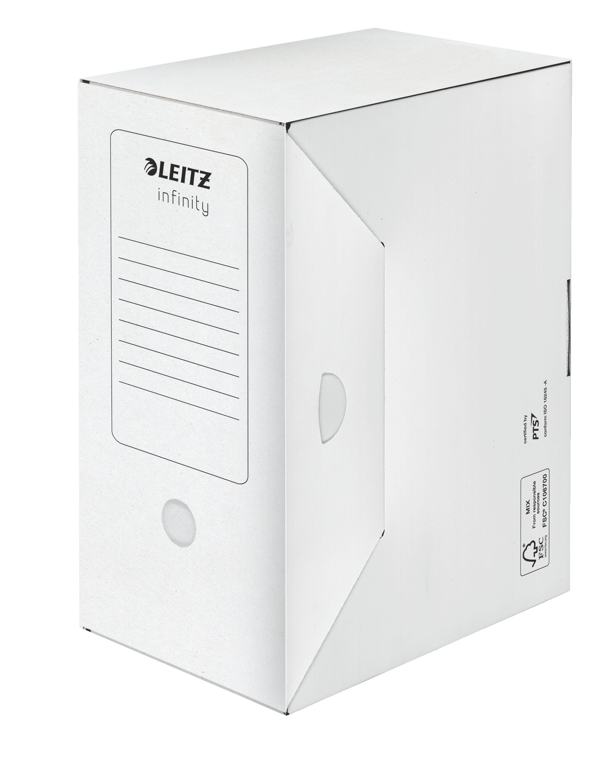 Leitz Archivschachtel – für A4, B 150 × H 255 × T 330 mm, mit Verschlusslasche, Automatikboden, 10 Stück