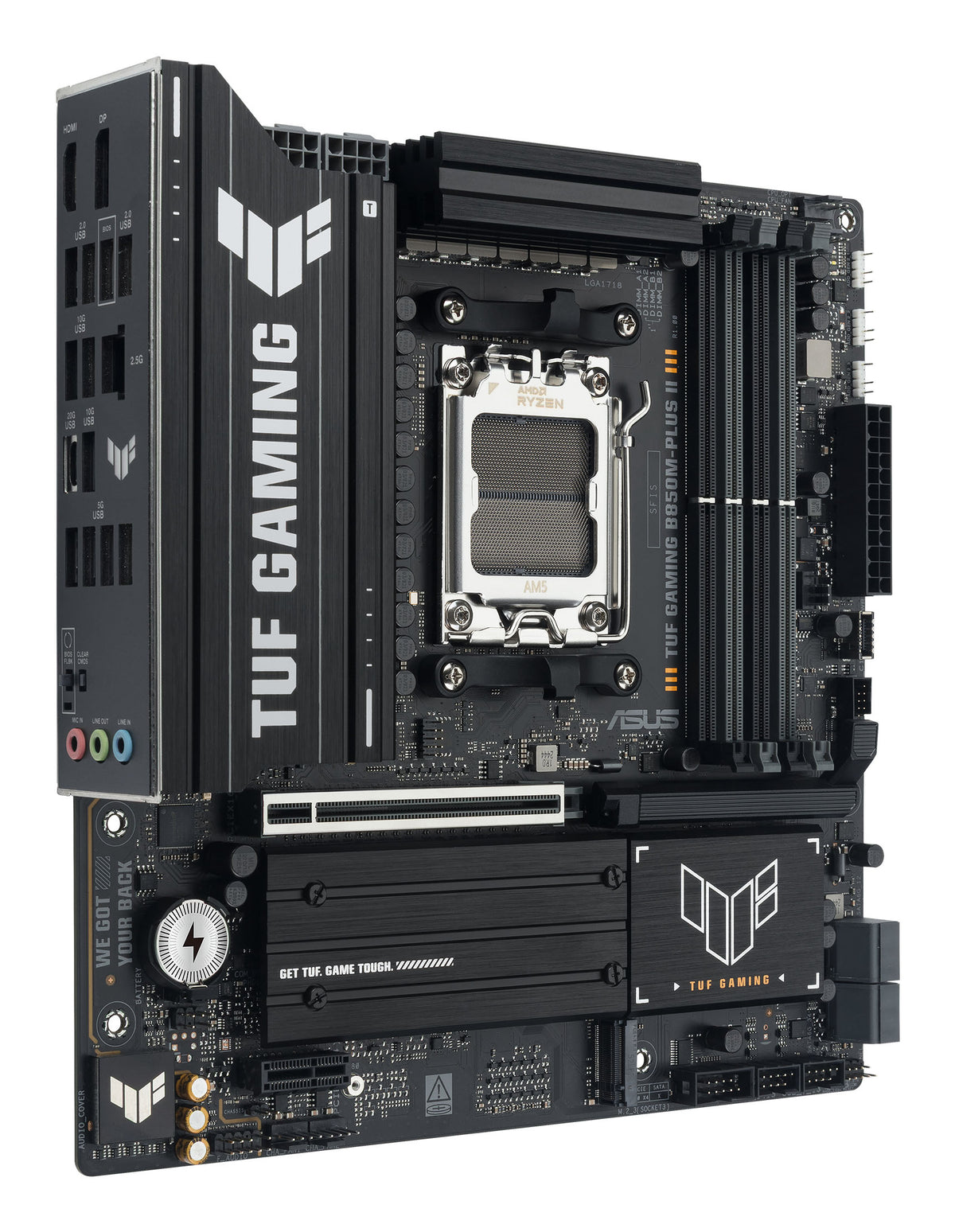 ASUS TUF GAMING B850M-PLUS II – Mainboard – AM5, AMD B850, mATX, DDR5
