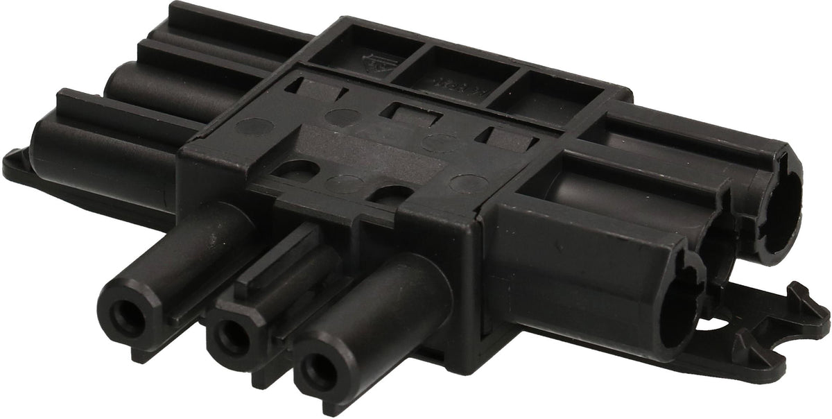 Wieland Verteilerblock, 2×GST18i3, 20 A 230 V, IP40, Eingang GST18i3 – schwarz