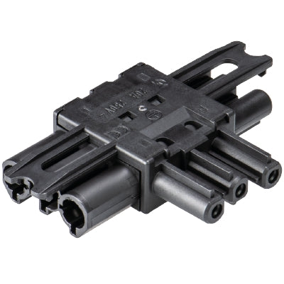 Wieland Verteilerblock, 2×GST18i3, 20 A 230 V, IP40, Eingang GST18i3 – schwarz