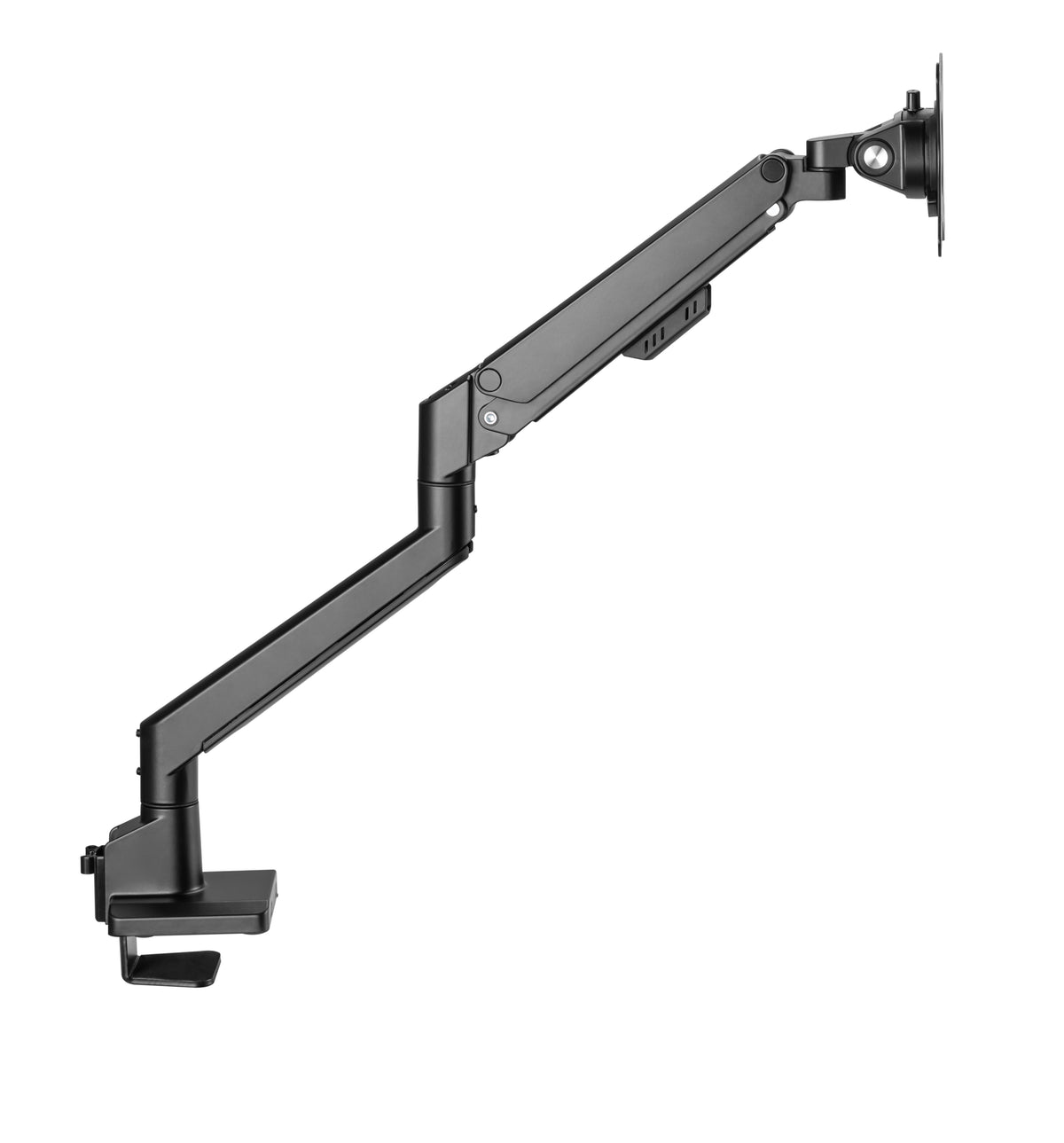 Max hauri organize Monitorarm Tischhalterung – 17–32" – bis 9 kg/Monitor – Gasfeder, schwenkbar – Schwarz