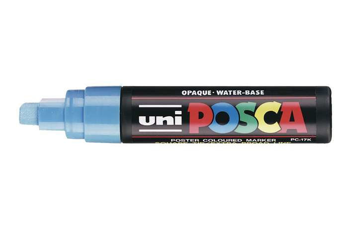 Uni-Ball Non-Permanent-Marker – Keilspitze 15 mm – Hellblau