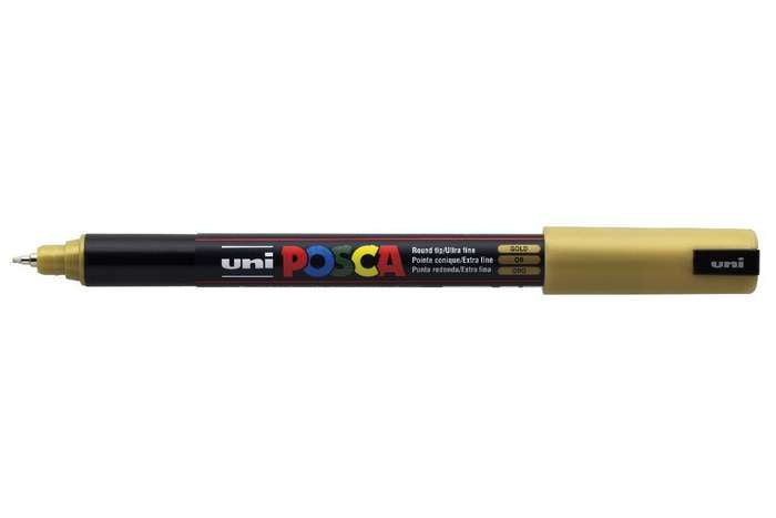 Uni-Ball Fineliner 0,7 mm – gold – wasserfest