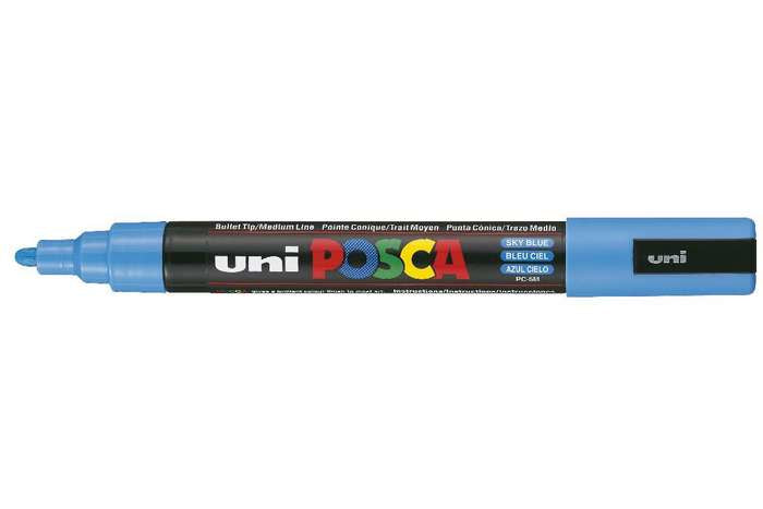 Uni-Ball Non-Permanent-Marker – Rundspitze 1,8-2,5 mm – Himmelblau