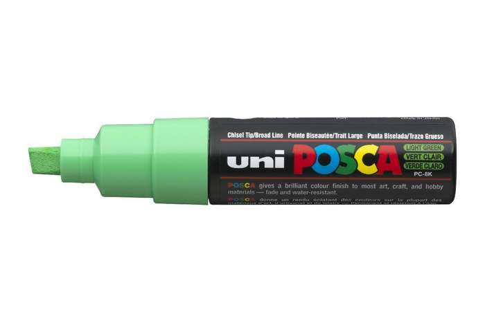 Uni-Ball POSCA PC-8K Acrylmarker – Keilspitze 8 mm – Grün