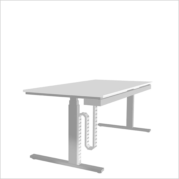 Q-lab Qube Kabelschlange – 1,24 m – Kunststoff – Weiss, magnetisch, 1 Stk.