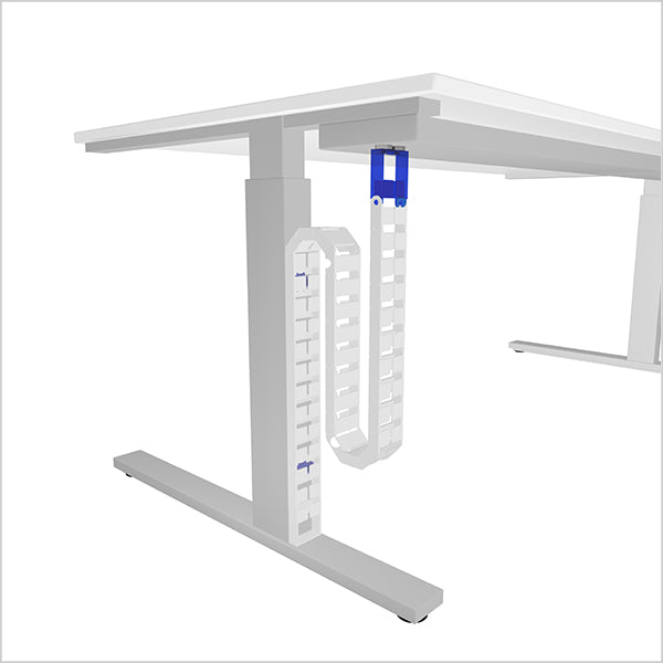 Q-lab Qube Kabelschlange – 1,24 m – Kunststoff – Weiss, magnetisch, 1 Stk.
