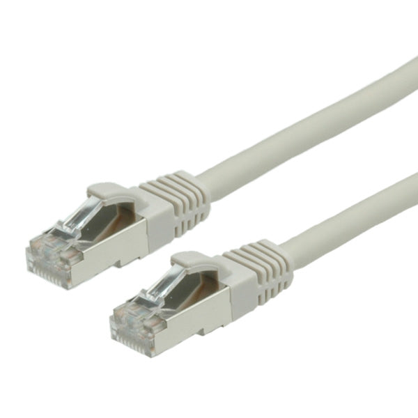 VALUE Patchkabel – Cat6 Klasse E S/FTP (PiMF), 10 m, grau, LSOH, RJ-45