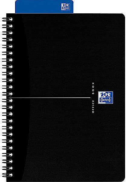 Elba Oxford Spiralheft – A4 – Liniert – 90 Seiten – 90 g/m² – Spiralbindung – Schwarz