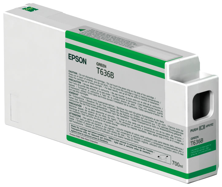 Epson Tintenpatrone T636B00, Grün, 700 ml – für Stylus Pro 7900/9900