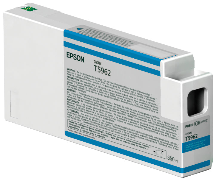Epson C13T596200 Cyan Tintenpatrone (Original) – 350 ml – für Stylus Pro 7700/7890/7900 …