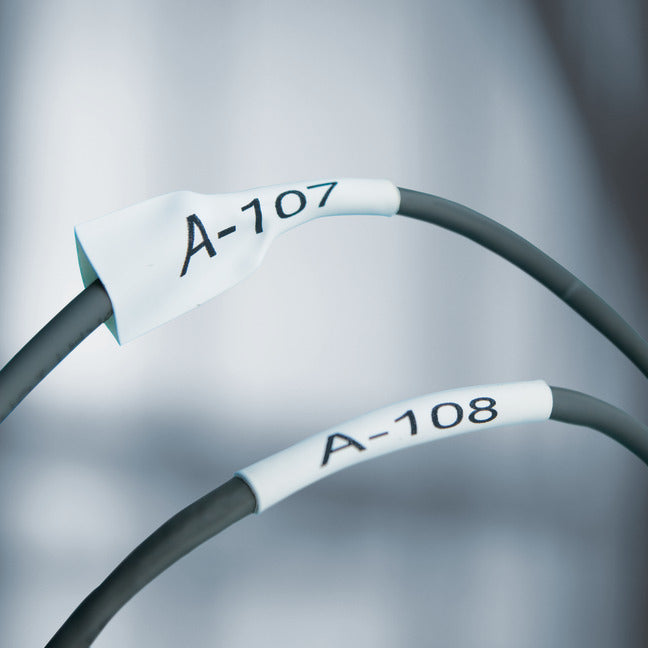 DYMO Schriftband – 19 mm × 1,5 m, weiss, schwarz – für DYMO Rhino: 3000, 4200, 5000 und weitere