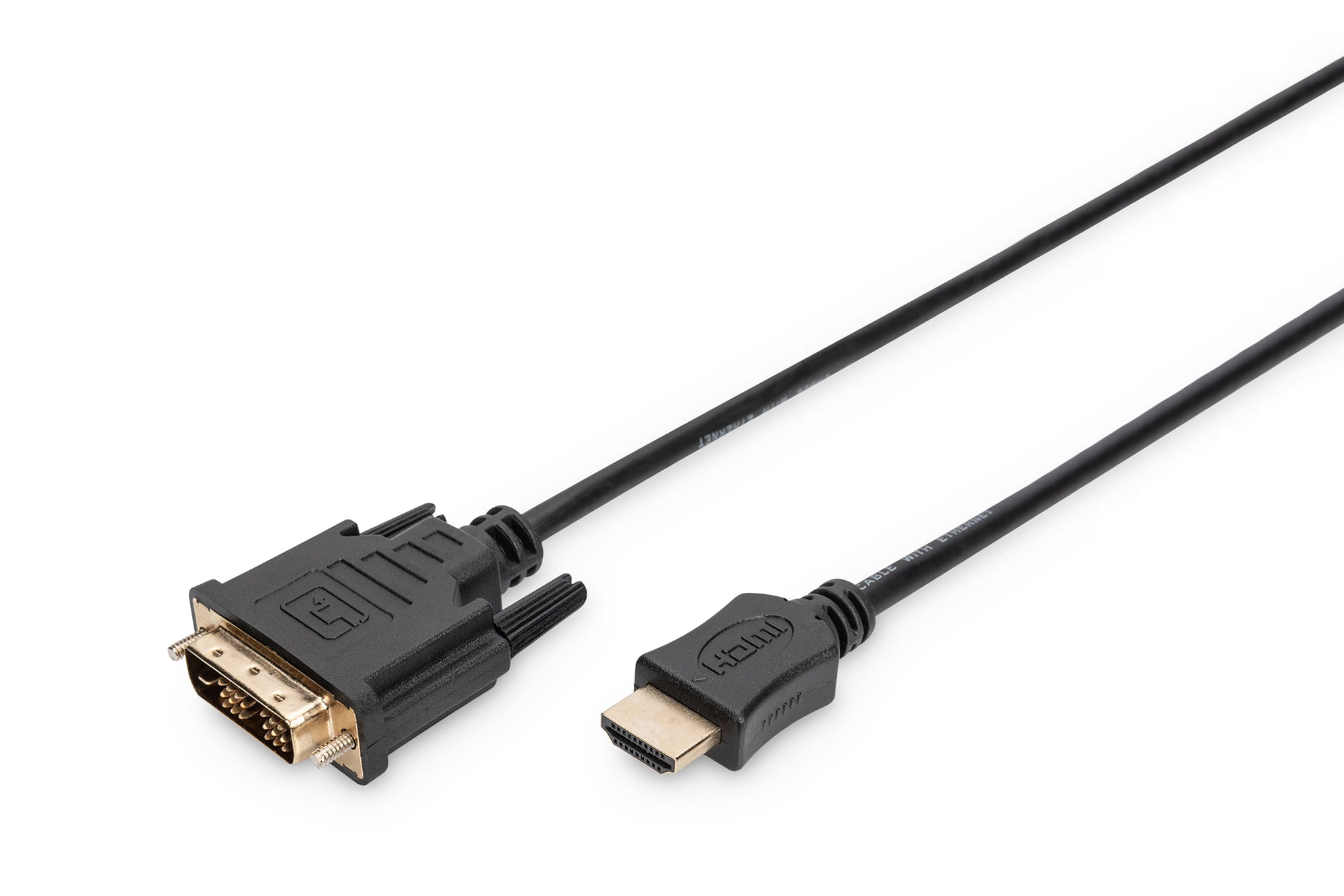 Digitus HDMI (Typ A) (Stecker) auf DVI-D (Stecker) Adapter, 1920×1080, 2 m