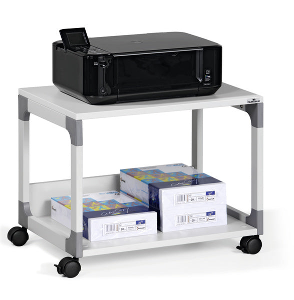 Durable Bürowagen SYSTEM Multi Trolley 48 – 2 Böden – 60,0 × 44,0 × 44,0 cm – Grau – Stahl