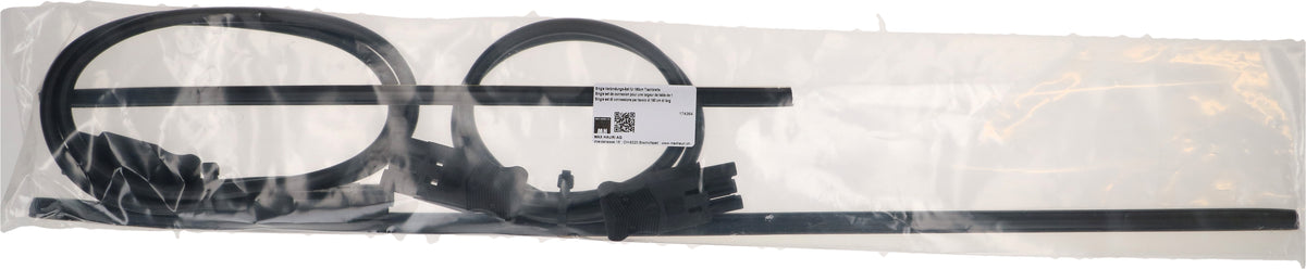 Max Hauri connect Verlängerungskabel, Stecker/Kupplung AC166, 3×1,5 mm², 0,8 m + 1 m – schwarz