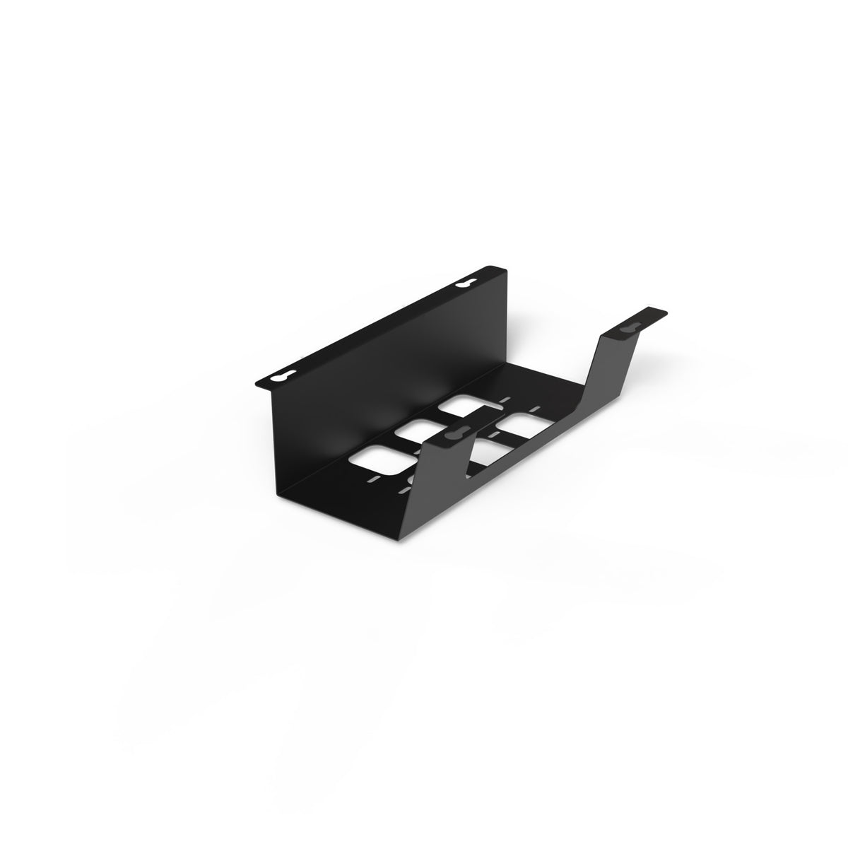 Max hauri connect Max Hauri V 310 Untertisch-Kabelwanne – 310×120×87 mm – Stahl – Schwarz, Schraubbefestigung, 1 Stk.