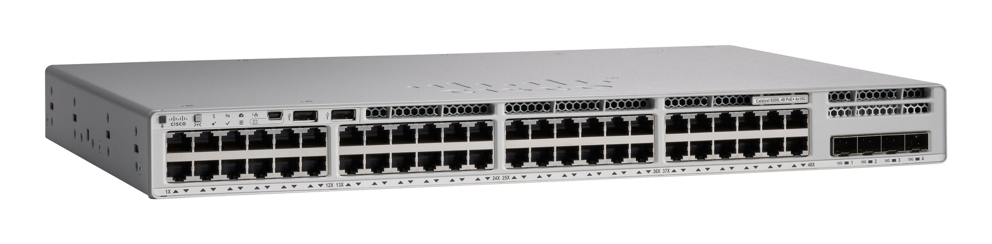 Cisco C9200L-48PXG-4X-E – Managed Switch – 48×GbE, 4×10G SFP+, L2+/L3, PoE