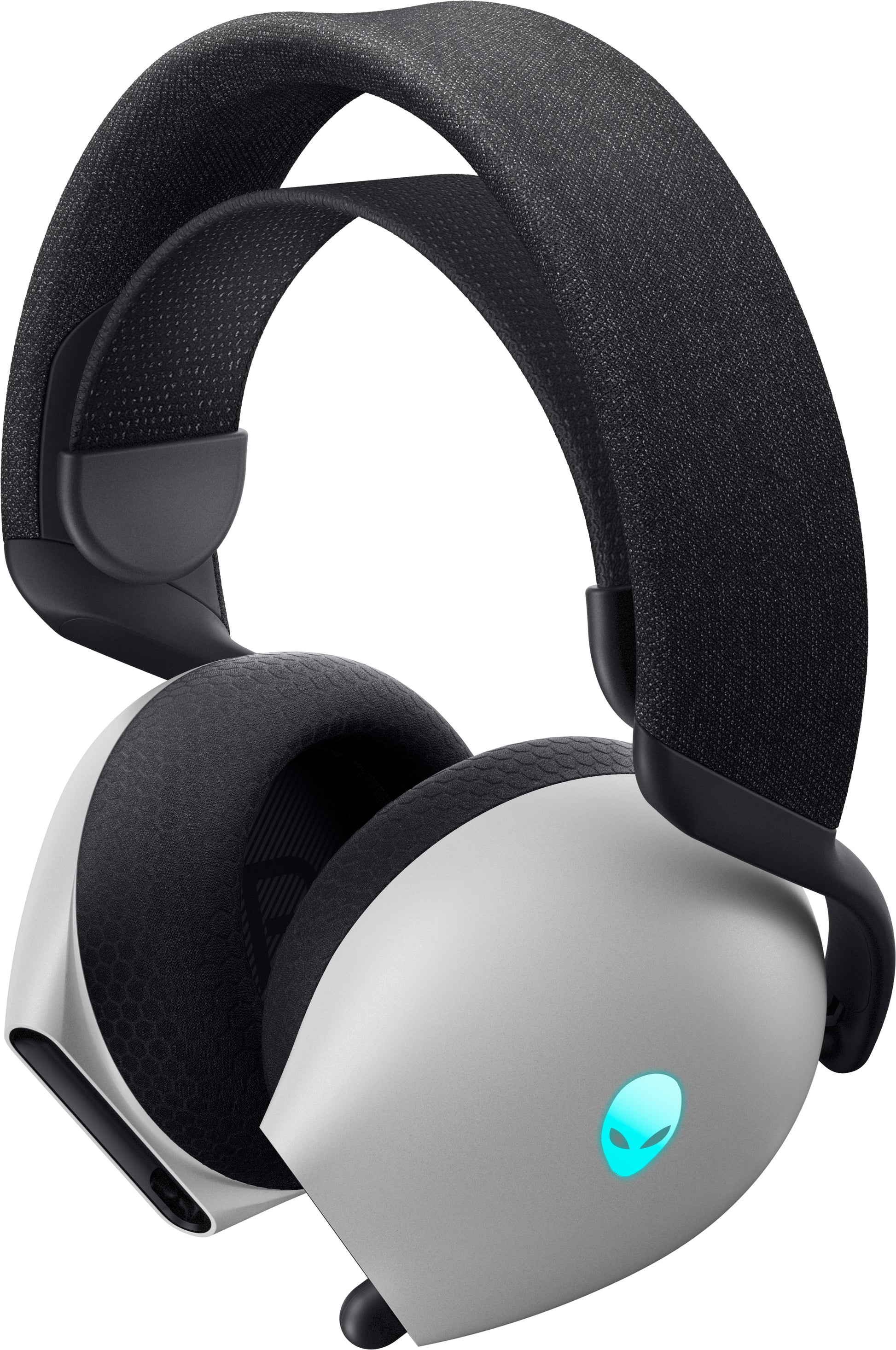 Alienware AW725H Gaming-Headset – Over-Ear, Stereo, Kabel + BT, ANC, mit USB-C-Dongle, Schwarz/Weiss