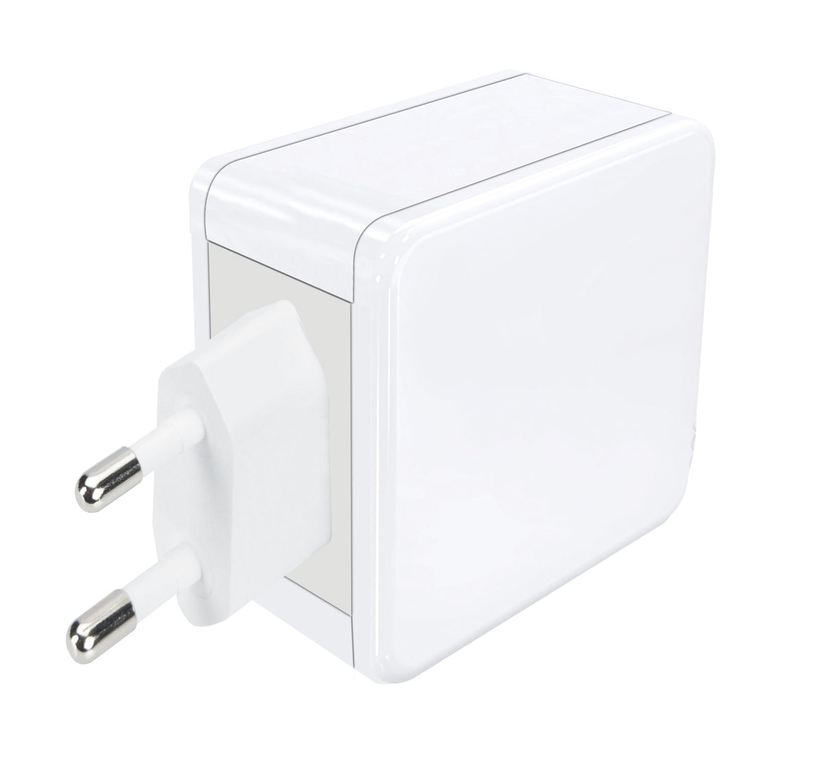 Max Hauri AG USB-Ladegerät 30 W – USB-C×1, USB-A×1 – PD 3.0, QC 4 – EU-Stecker (Typ C) – Weiss