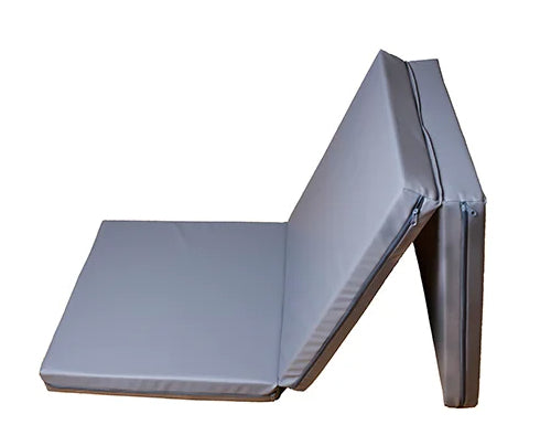 BenchK Universal-Trainingsmatte – 60 × 180 cm, 8 cm dick – grau – Schaum, Eco-Leder