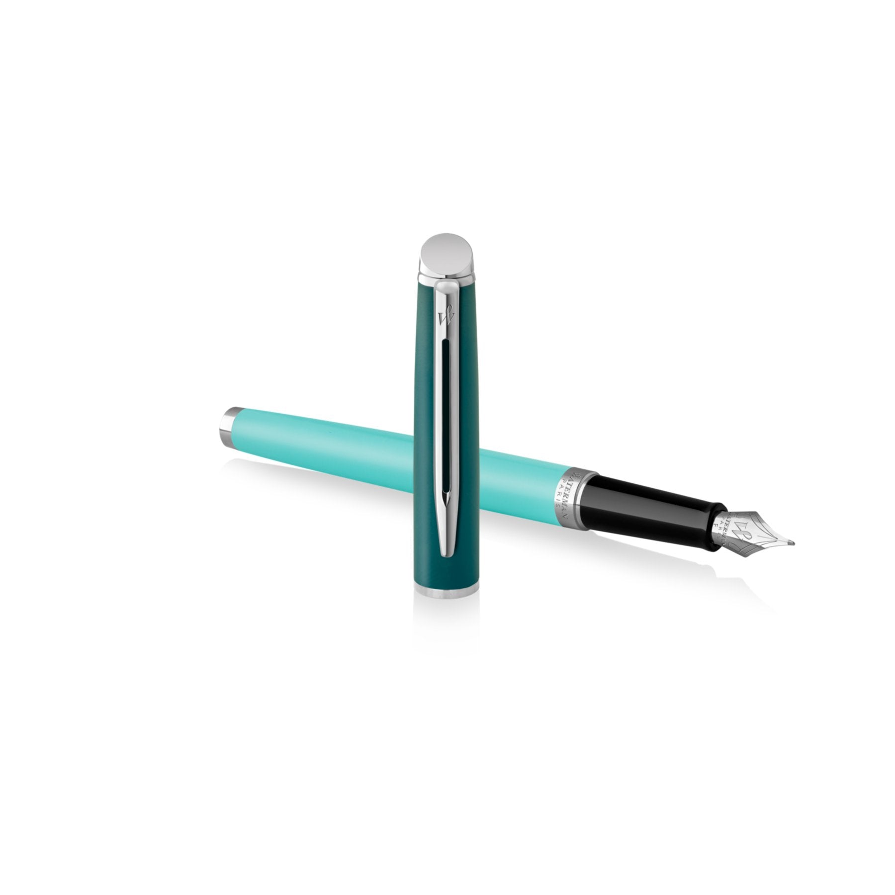 Waterman Hémisphère Colour Blocking – Mittlere Feder – Blau – Palladium