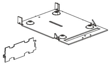 Zebra Halterung Front-Führungsplatte – für TTP2000, P1014142