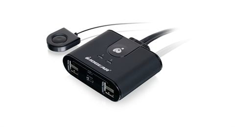 IOGEAR – 2-Port USB 2.0 Switch – 6× USB 2.0 Anschlüsse