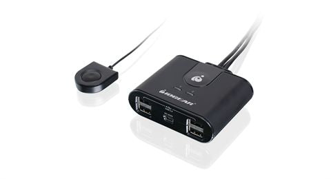 IOGEAR – 2-Port USB 2.0 Switch – 6× USB 2.0 Anschlüsse