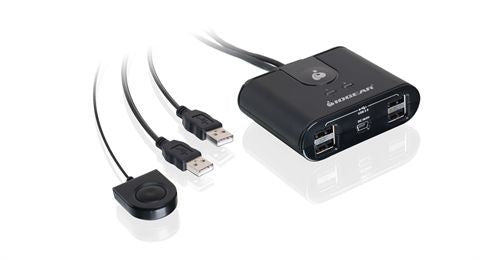 IOGEAR – 2-Port USB 2.0 Switch – 6× USB 2.0 Anschlüsse