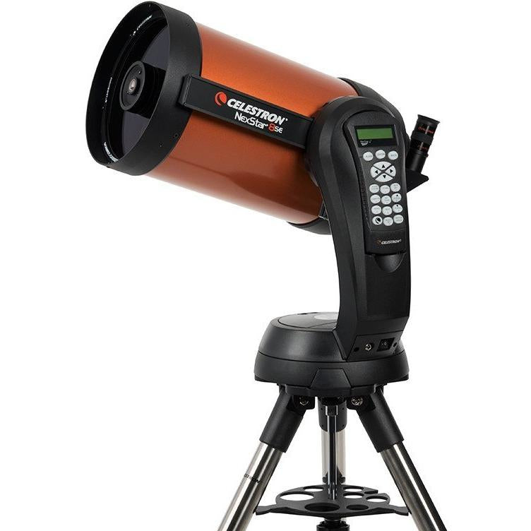 Celestron NexStar 8 SE SCT – Spiegelteleskop, Ø 232 mm, Brennweite 2032 mm, f/10, 480×, Schwarz/Orange