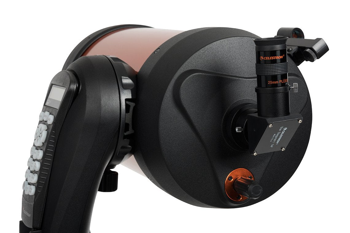 Celestron NexStar 8 SE SCT – Spiegelteleskop, Ø 232 mm, Brennweite 2032 mm, f/10, 480×, Schwarz/Orange