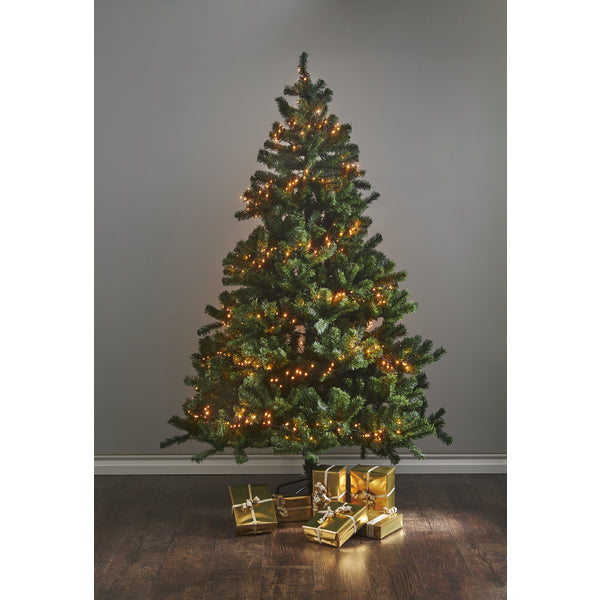 Star Trading Lichterkette – 11 m, 5,3 W, 540 LEDs – Warmweiss, 1900 K – IP55 – Netzbetrieb – Schwarz, PVC