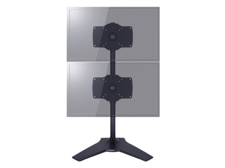 Multibrackets 7419 – Tischhalterung, Dual, Standfuss, bis 32", VESA 75 × 75/100 × 100 mm, 30 kg, drehbar, schwarz