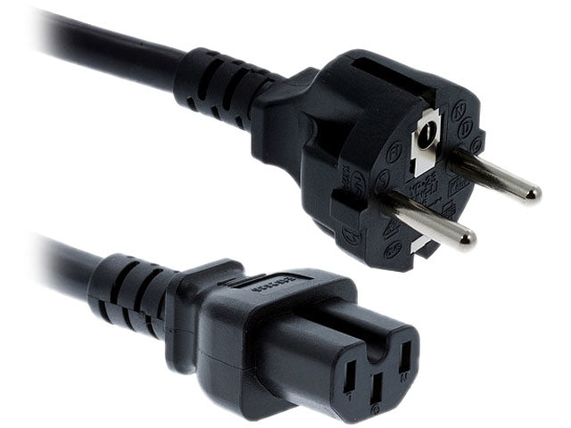 Cisco Netzkabel – Schuko (CEE 7/7)–IEC C15, 2,5 m, schwarz, für Cisco Catalyst 3850