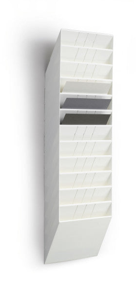 Durable Prospektständer FLEXIBOXX – 12 Fächer, weiss