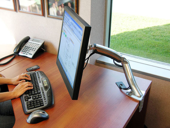 Ergotron MX Tischhalterung LCD Arm – Monitorarm, Silber