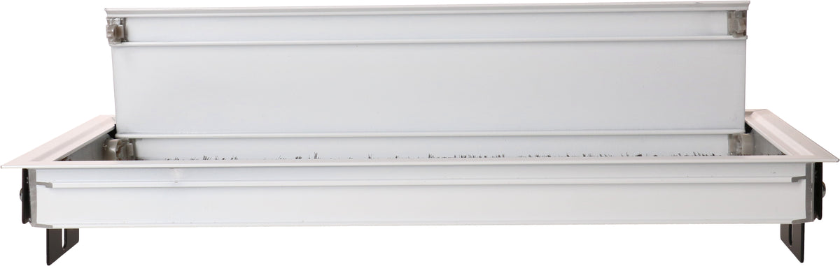 Max hauri connect Max Hauri Duo Plus Aufputz-Box, Klappdeckel (soft close), Staubschutzbürste, Öffnung beidseitig – Weiss
