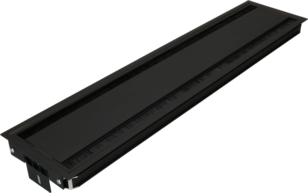 Max hauri connect Max Hauri Duo Plus Cover Einbausteckdosenleiste, Einbautiefe 26 mm – Schwarz