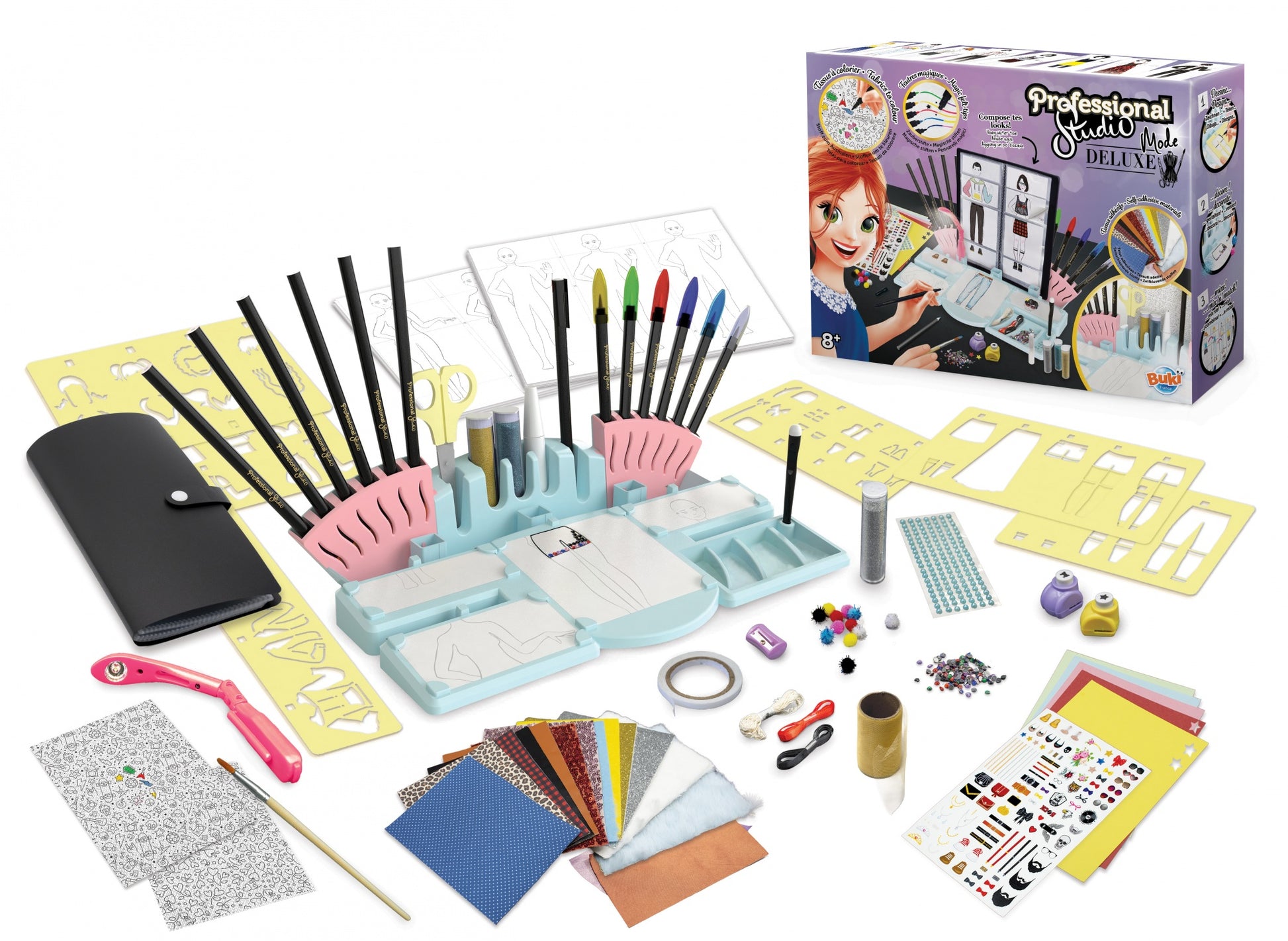 Buki Professional Studio Mode Deluxe – Zeichenschablonen-Set – ab 8 Jahren