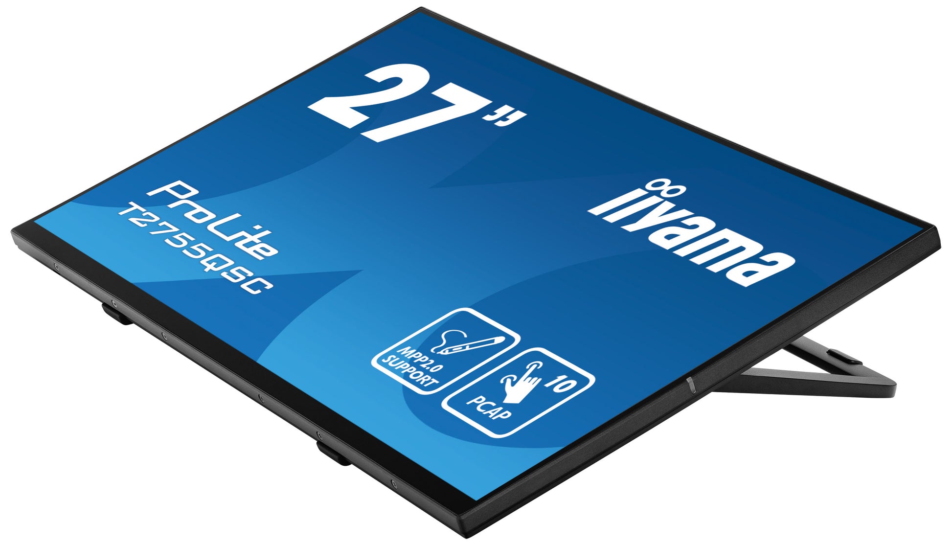 iiyama ProLite T2755QSC-B1 – Touch-Monitor 27" – 2560 × 1440, IPS, PCAP 10-Punkt, HDMI/DP/USB-C