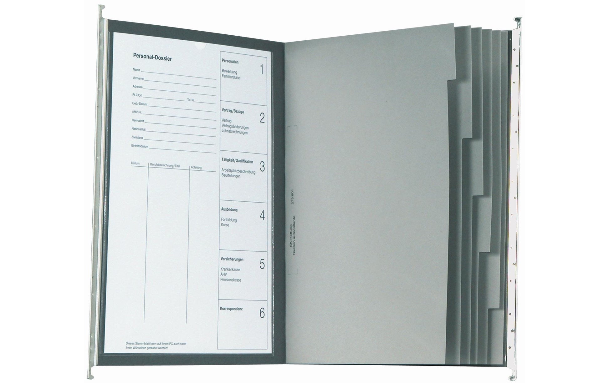 Biella Hängeordner für A4 – Karton, beige, 320 × 250 mm, mit Vordruck
