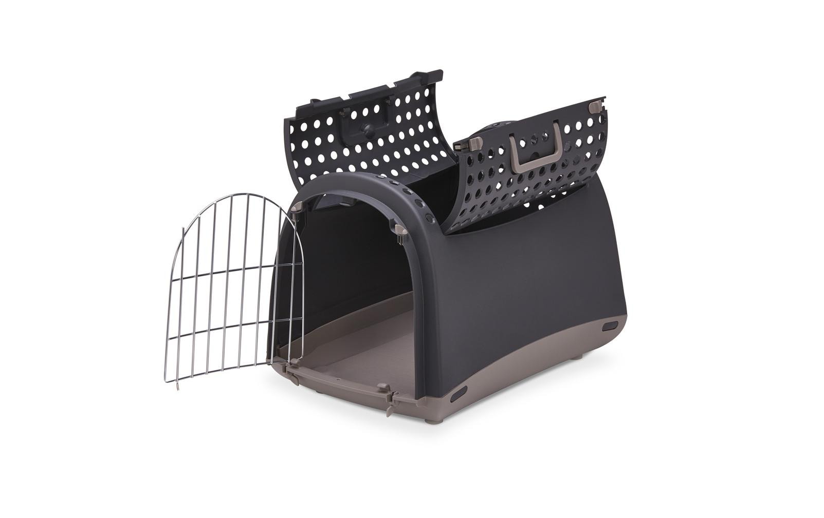 Apple Imac – Transportbox – handlich – für Hunde – 32 × 34,5 × 52 cm – Anthrazit – Linus Cabrio