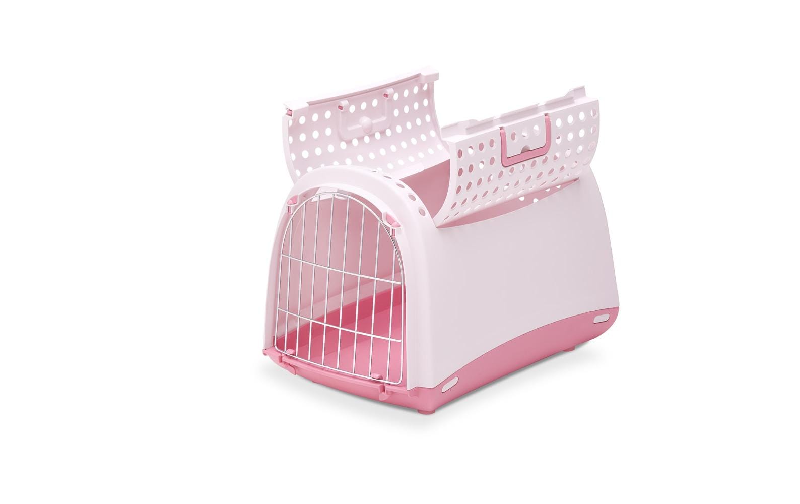 Apple Imac – Transportbox – sehr handlich zum Tragen – für Hund – 32 × 34,5 × 52 cm – rosa – Linus Cabrio