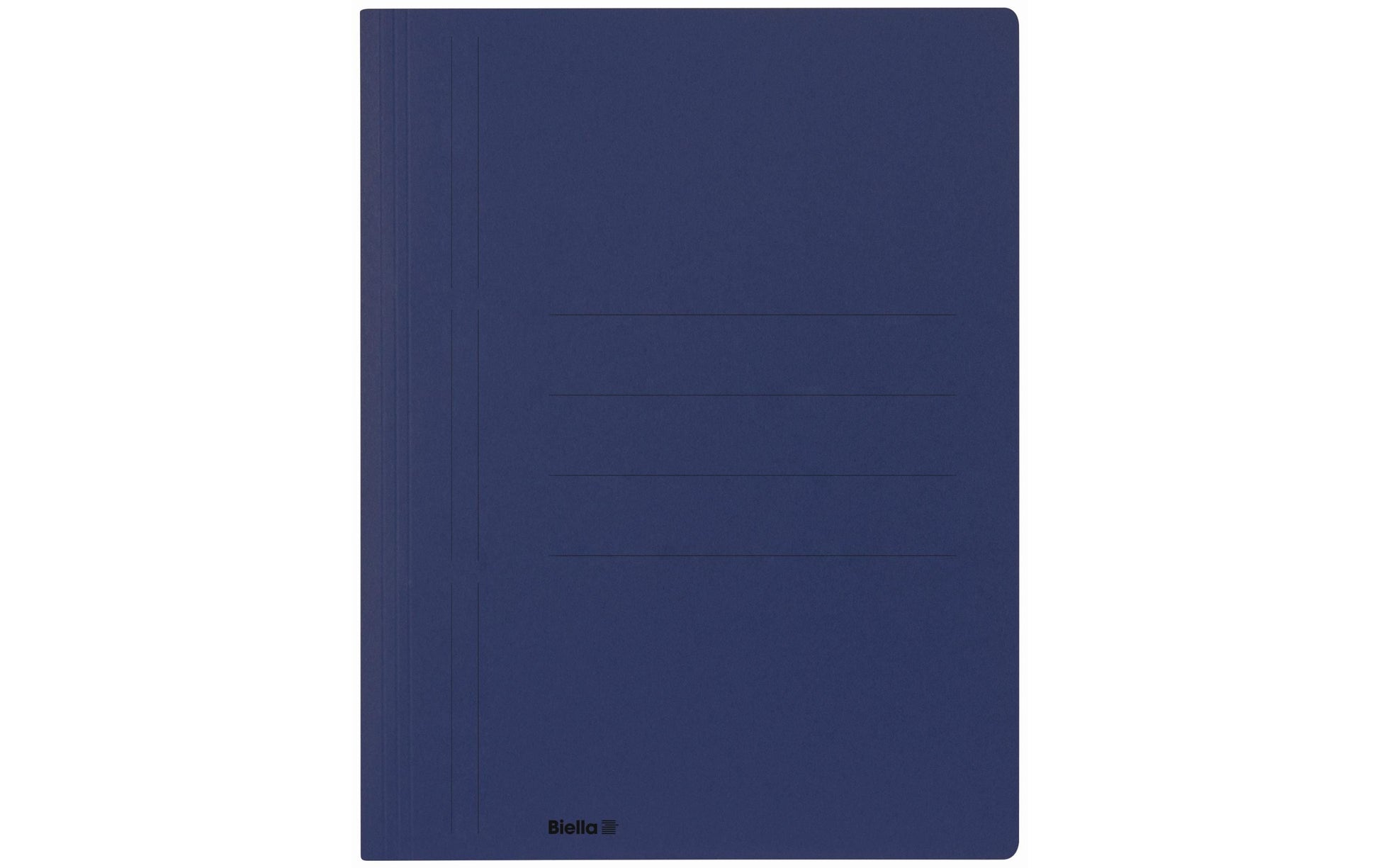 Biella Schnellhefter – A4, Karton, Blau, Beschriftungslinien, 280 g/m²