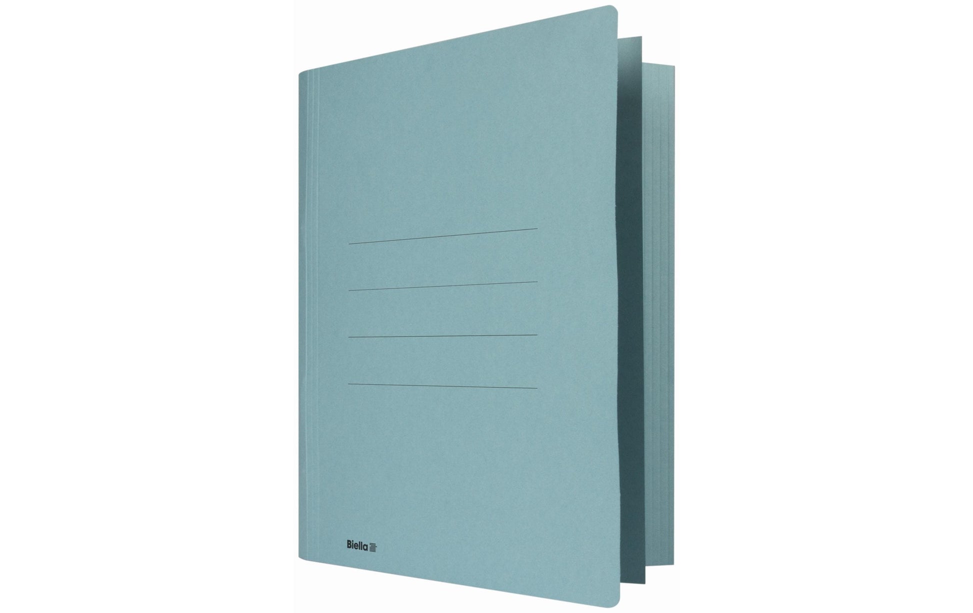 Biella Schnellhefter Praxis – A4, Karton, blau, Beschriftungslinien, 320 g/m²